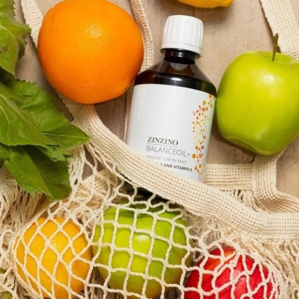 ZinZino BalanceOil+ savvaļas zivju eļļa, apelsīnu piparmētru garša, 300ml