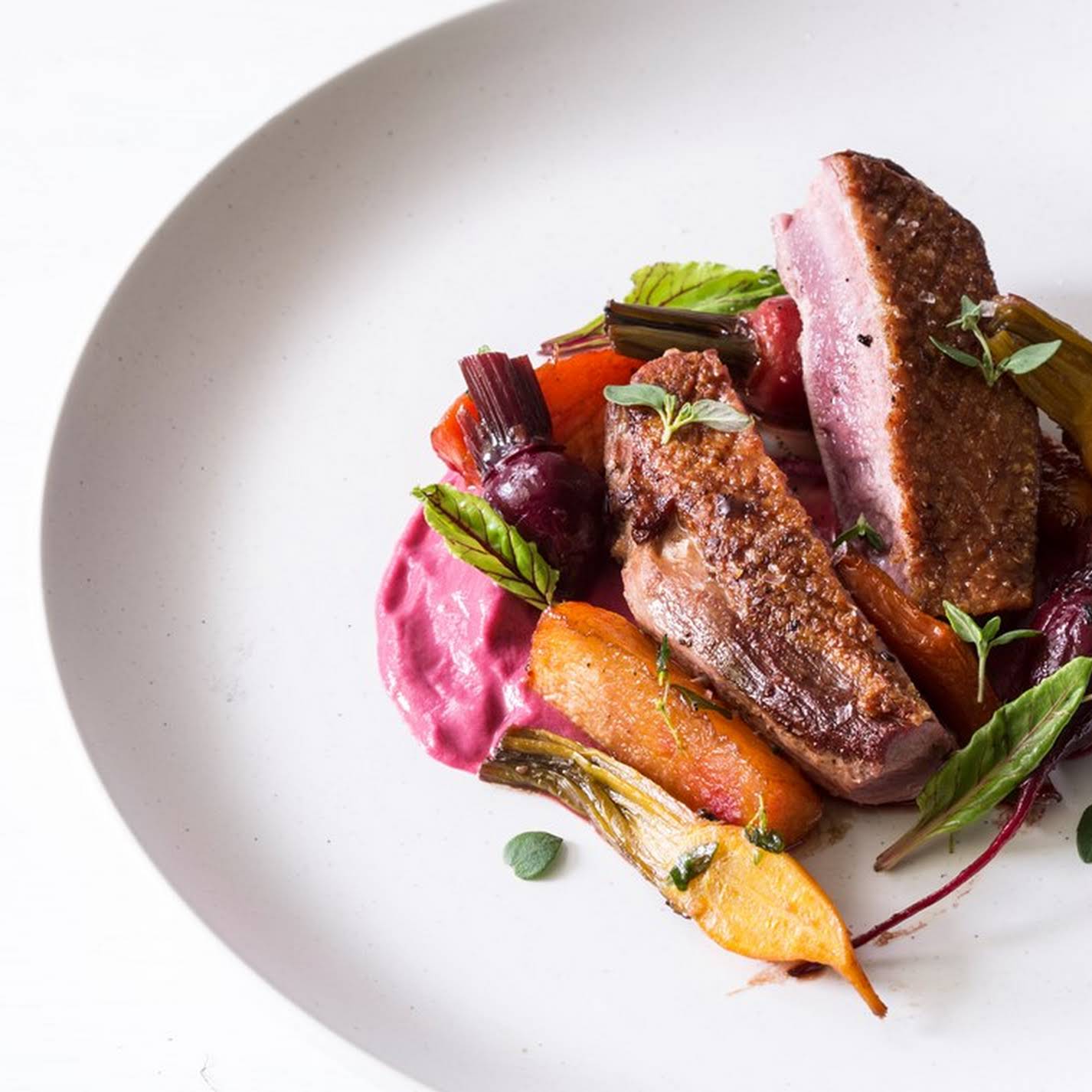 duck breast beetroot