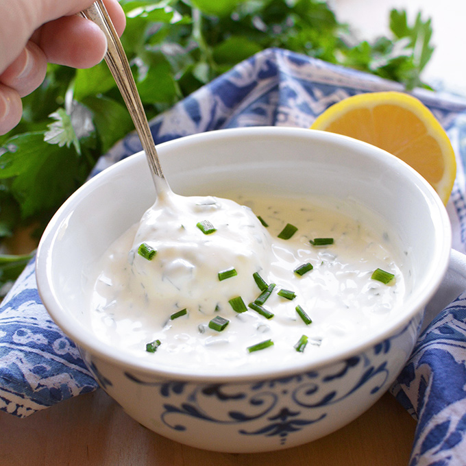 veggie garlic-sauce