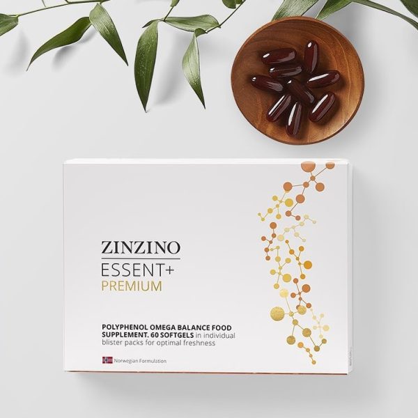 ZinZino Essent+ Premium savvaļas zivju eļļas kapsulas, 60gb