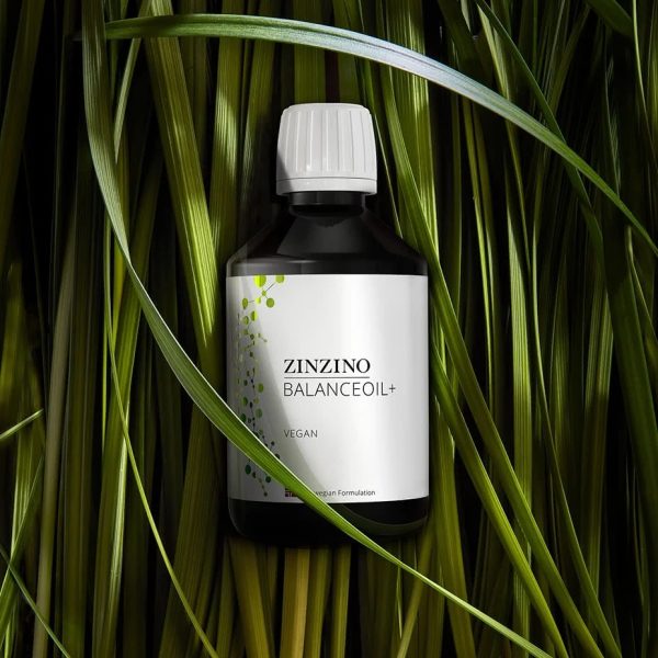 ZinZino BalanceOil+ Vegan jūras aļģu eļļa, vegāniem, citronu garša, 300ml