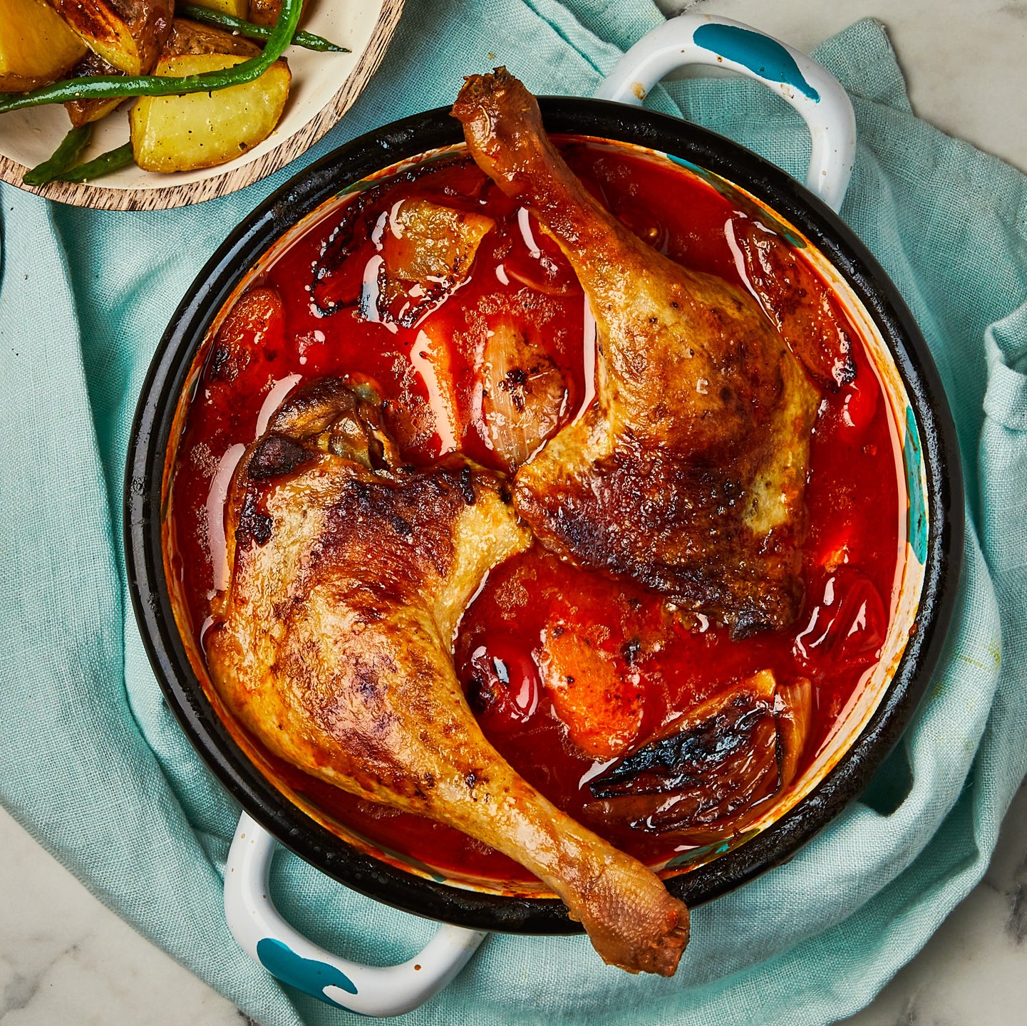4460—Baked-Confit-Duck-Leg-Stew-With-Roast-Potatoes–Green-Beans0636-1657617103616