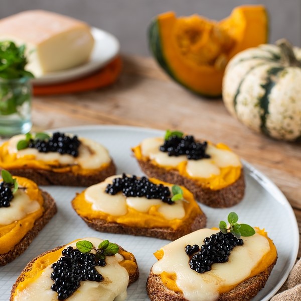 perle al tartufo bruschette-zucca-arrosto