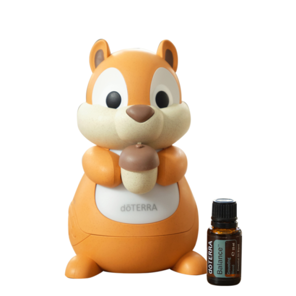 Difūzeris (Difūzijas ierīce) ēteriskām eļļām DoTerra Squirrel + Balance zemējošais ēterisko eļļu maisījums, 15ml